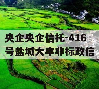 央企央企信托-416号盐城大丰非标政信