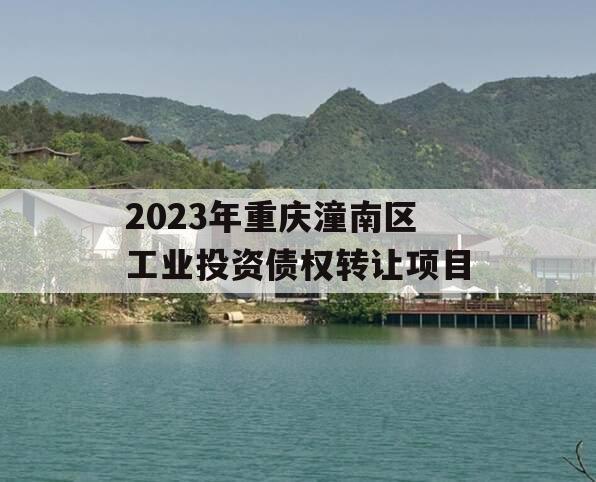 2023年重庆潼南区工业投资债权转让项目