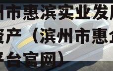 滨州市惠滨实业发展债权资产（滨州市惠企政策平台官网）