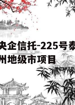 央企信托-225号泰州地级市项目