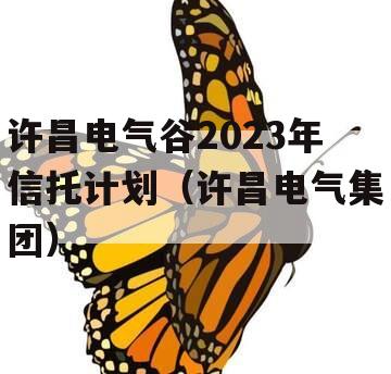 许昌电气谷2023年信托计划（许昌电气集团）