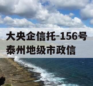 大央企信托-156号泰州地级市政信