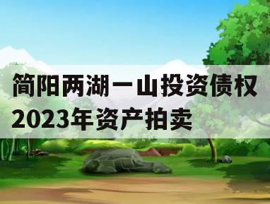 简阳两湖一山投资债权2023年资产拍卖