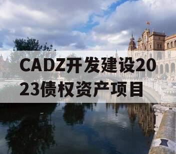 CADZ开发建设2023债权资产项目