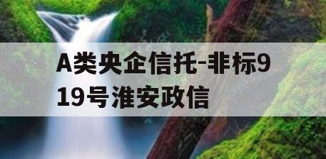 A类央企信托-非标919号淮安政信