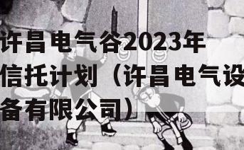 许昌电气谷2023年信托计划（许昌电气设备有限公司）