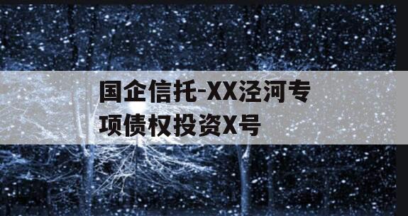 国企信托-XX泾河专项债权投资X号