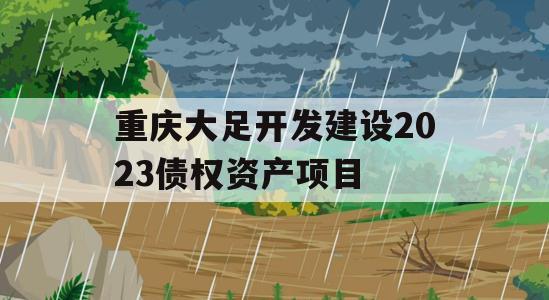 重庆大足开发建设2023债权资产项目