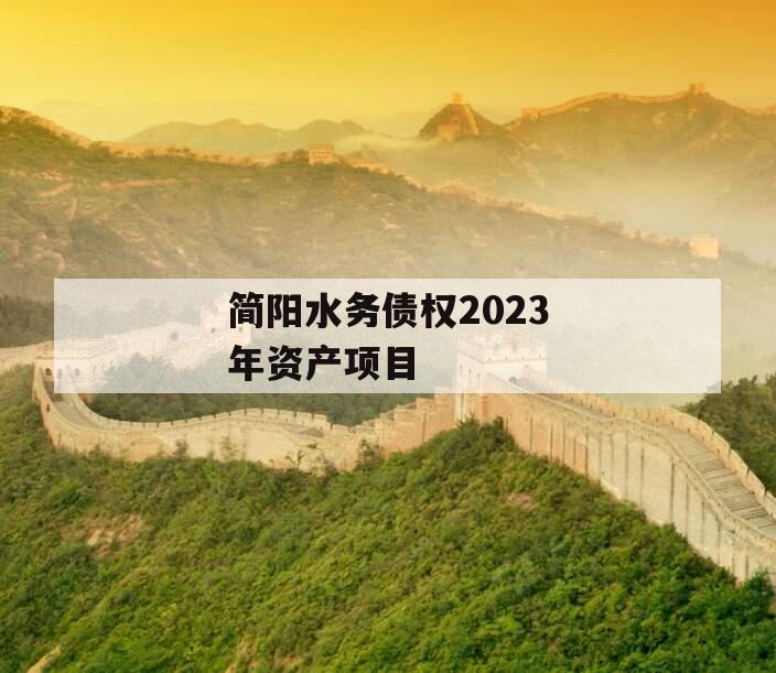 简阳水务债权2023年资产项目