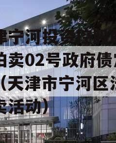 天津宁河投资控股的债权拍卖02号政府债定融（天津市宁河区法院拍卖活动）