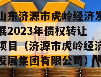 山东济源市虎岭经济发展2023年债权转让项目（济源市虎岭经济发展集团有限公司）