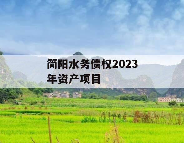 简阳水务债权2023年资产项目