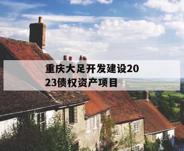 重庆大足开发建设2023债权资产项目