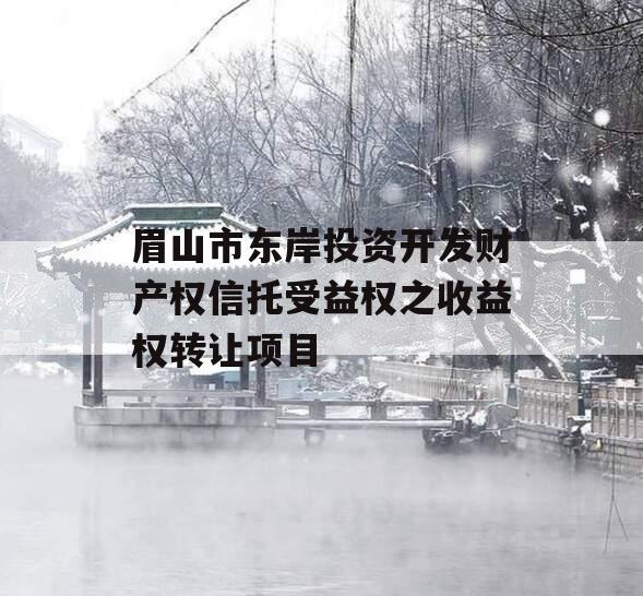 眉山市东岸投资开发财产权信托受益权之收益权转让项目