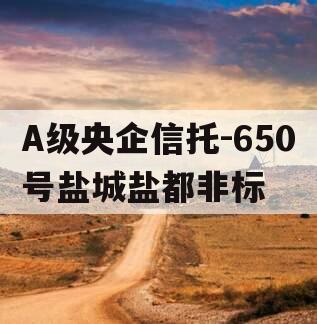 A级央企信托-650号盐城盐都非标