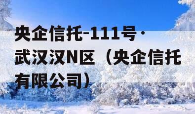 央企信托-111号·武汉汉N区（央企信托有限公司）