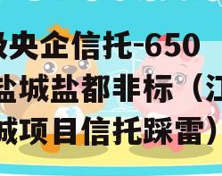 A级央企信托-650号盐城盐都非标（江苏盐城项目信托踩雷）