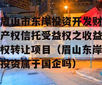 眉山市东岸投资开发财产权信托受益权之收益权转让项目（眉山东岸投资属于国企吗）