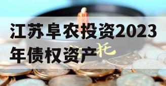 江苏阜农投资2023年债权资产