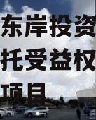 眉山市东岸投资开发财产权信托受益权之收益权转让项目