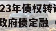 山东济源市虎岭经济发展2023年债权转让项目政府债定融（济源虎岭片区）