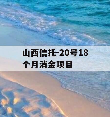 山西信托-20号18个月消金项目