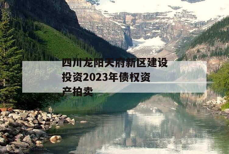 四川龙阳天府新区建设投资2023年债权资产拍卖