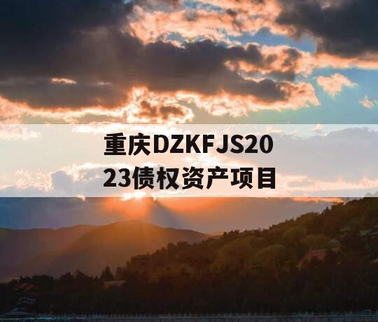 重庆DZKFJS2023债权资产项目