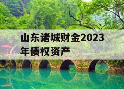 山东诸城财金2023年债权资产