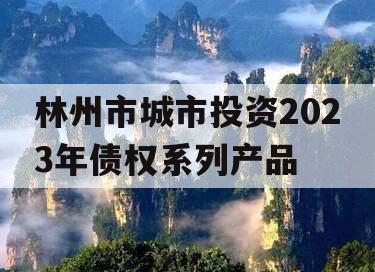 林州市城市投资2023年债权系列产品