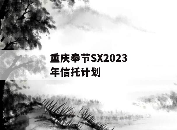 重庆奉节SX2023年信托计划