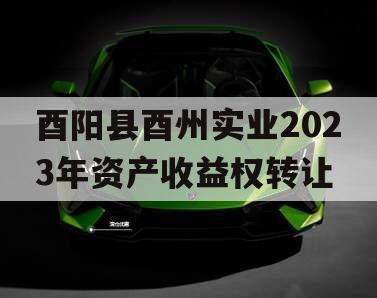 酉阳县酉州实业2023年资产收益权转让