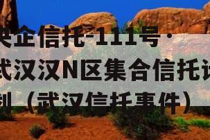 央企信托-111号·武汉汉N区集合信托计划（武汉信托事件）