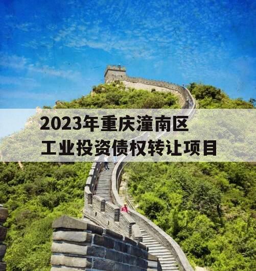 2023年重庆潼南区工业投资债权转让项目