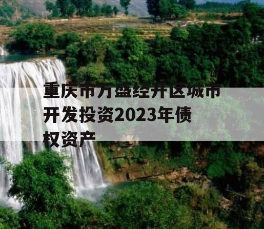 重庆市万盛经开区城市开发投资2023年债权资产