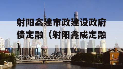 射阳鑫建市政建设政府债定融（射阳鑫成定融）