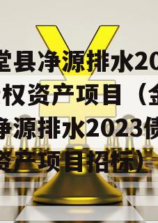 金堂县净源排水2023债权资产项目（金堂县净源排水2023债权资产项目招标）