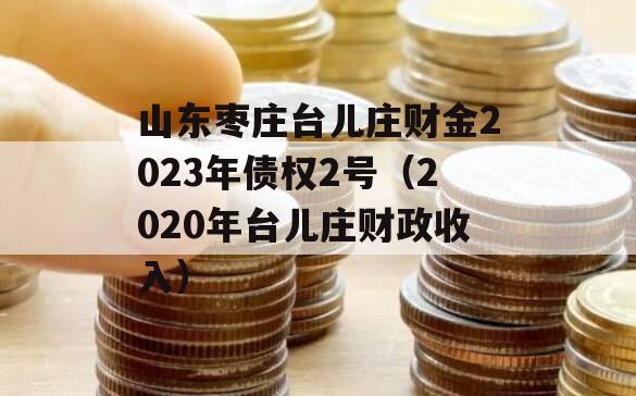 山东枣庄台儿庄财金2023年债权2号（2020年台儿庄财政收入）