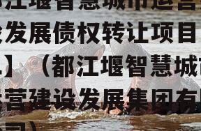 都江堰智慧城市运营建设发展债权转让项目【二】（都江堰智慧城市运营建设发展集团有限公司）