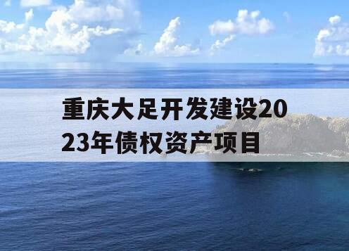 重庆大足开发建设2023年债权资产项目