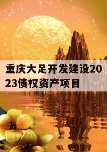 重庆大足开发建设2023债权资产项目