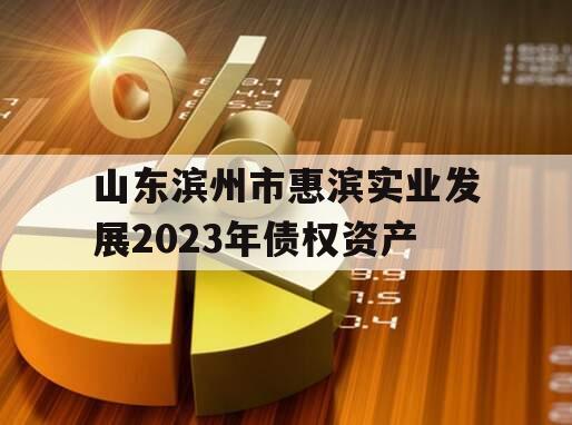 山东滨州市惠滨实业发展2023年债权资产