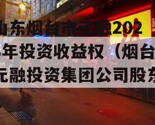 山东烟台市元融2023年投资收益权（烟台元融投资集团公司股东）