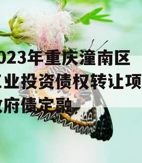 2023年重庆潼南区工业投资债权转让项目政府债定融