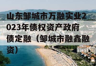 山东邹城市万融实业2023年债权资产政府债定融（邹城市融鑫融资）