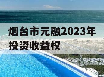 烟台市元融2023年投资收益权