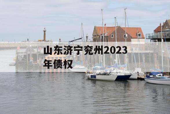 山东济宁兖州2023年债权