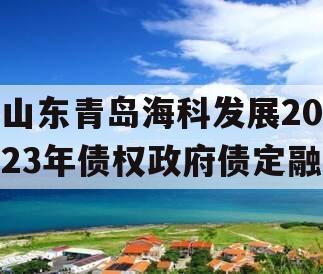 山东青岛海科发展2023年债权政府债定融