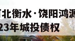 河北衡水·饶阳鸿源2023年城投债权