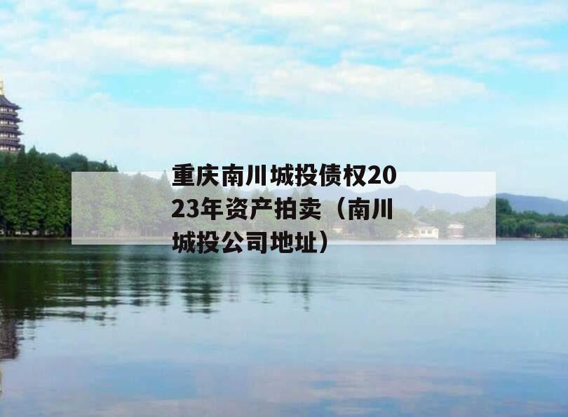 重庆南川城投债权2023年资产拍卖（南川城投公司地址）